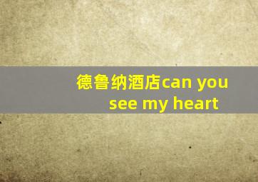 德鲁纳酒店can you see my heart